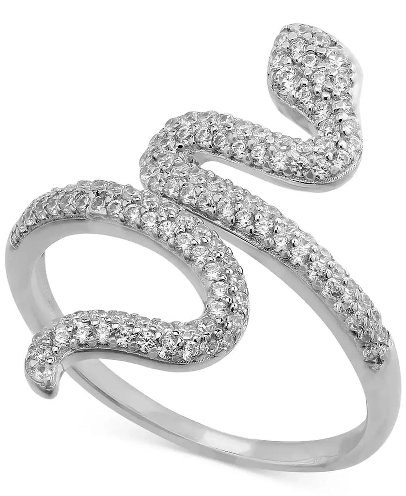 商品Giani Bernini|Cubic Zirconia Snake Ring in Sterling Silver, Created for Macy's,价格¥187,第1张图片