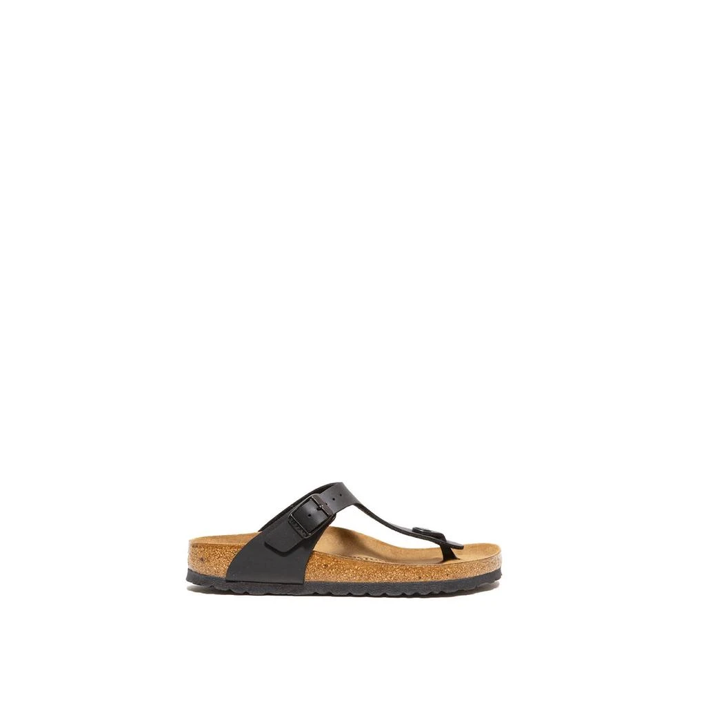 商品Birkenstock|Gizeh flip flops in black faux leather,价格¥668,第1张图片