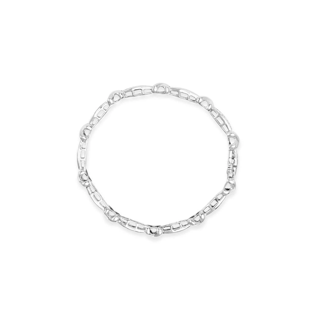 商品Haus of Brilliance|14K White Gold Baguette-Cut Diamond X-Link Bracelet,价格¥27463,第1张图片