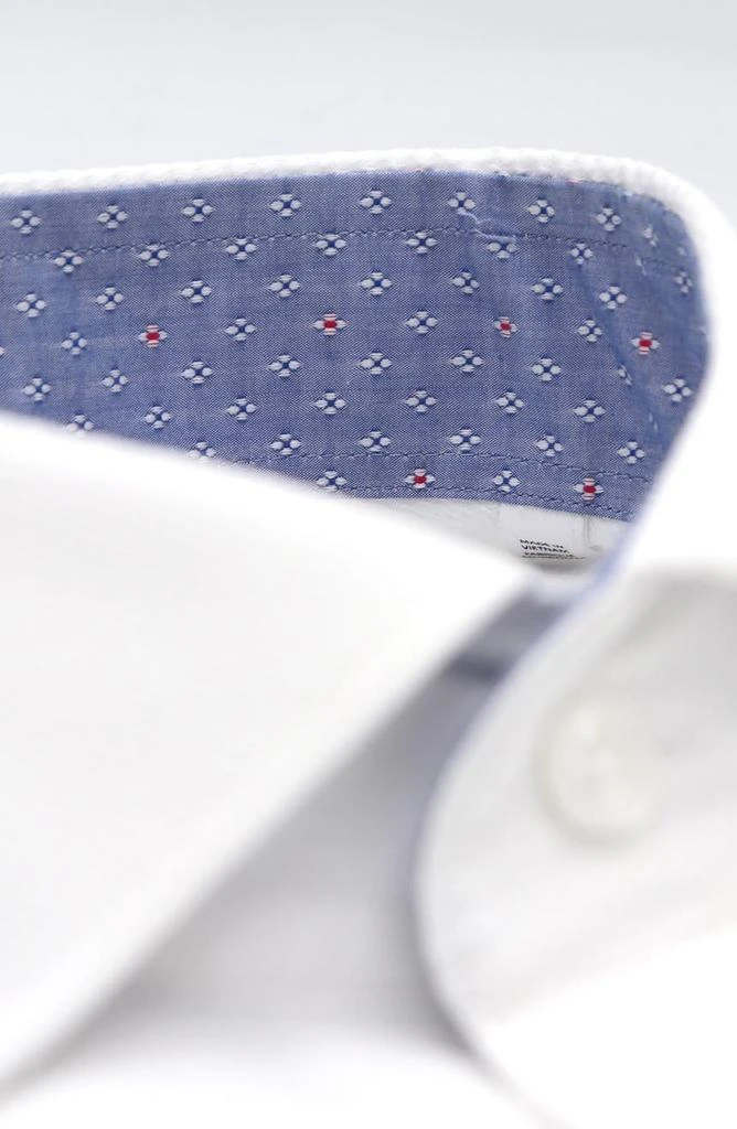 商品Lorenzo Uomo|Solid Textured Trim Fit Dress Shirt,价格¥414,第2张图片详细描述