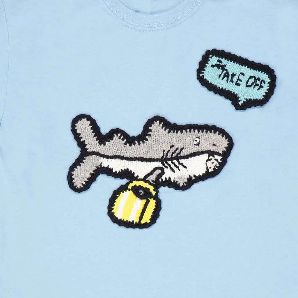 商品Michaela Buerger|Michaela Buerger Girls Light Blue Shark On Holiday T-Shirt, Brand Size 5/6 Years,价格¥223,第3张图片详细描述
