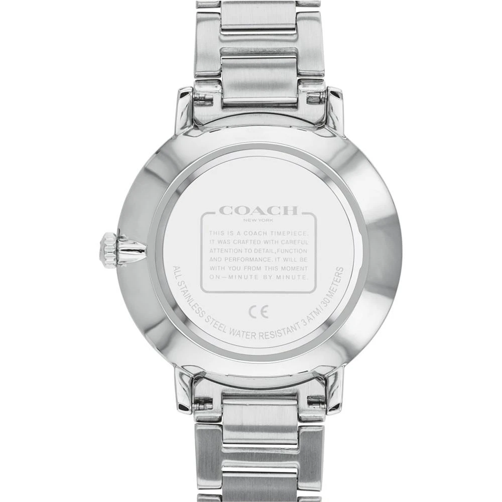 商品Coach|Women's Audrey Stainless Steel Bracelet Watch 35mm,价格¥1656,第4张图片详细描述