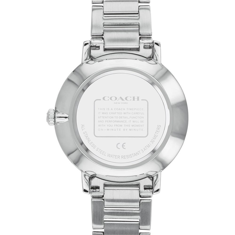 商品Coach|Women's Audrey Stainless Steel Bracelet Watch 35mm,价格¥1082,第6张图片详细描述