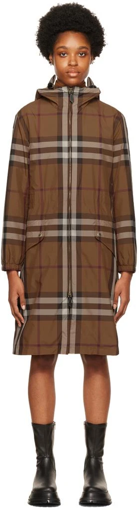 商品Burberry|棕色 Binham 大衣,价格¥15824,第1张图片