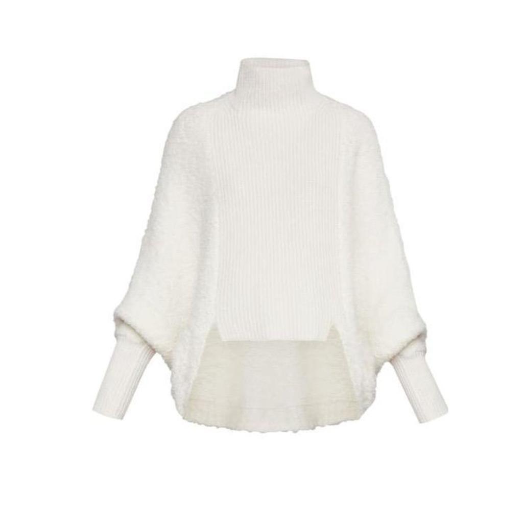 High-Low Turtleneck Merino Blend Sweater商品第1张图片规格展示