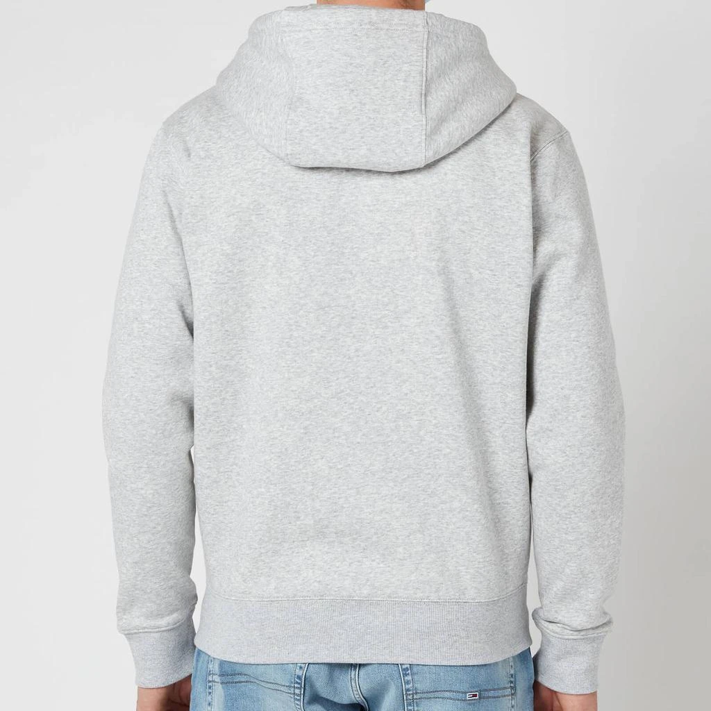 商品Tommy Hilfiger|Tommy Jeans Men's Regular Fleece Zip Hoodie - Light Grey Heather,价格¥475,第2张图片详细描述