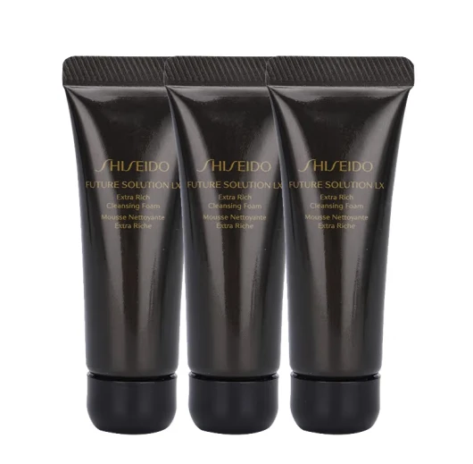 商品Shiseido|【3件包邮装】SHISEIDO 资生堂 时光琉璃洗面奶 中小样 15ml*3,价格¥99,第1张图片