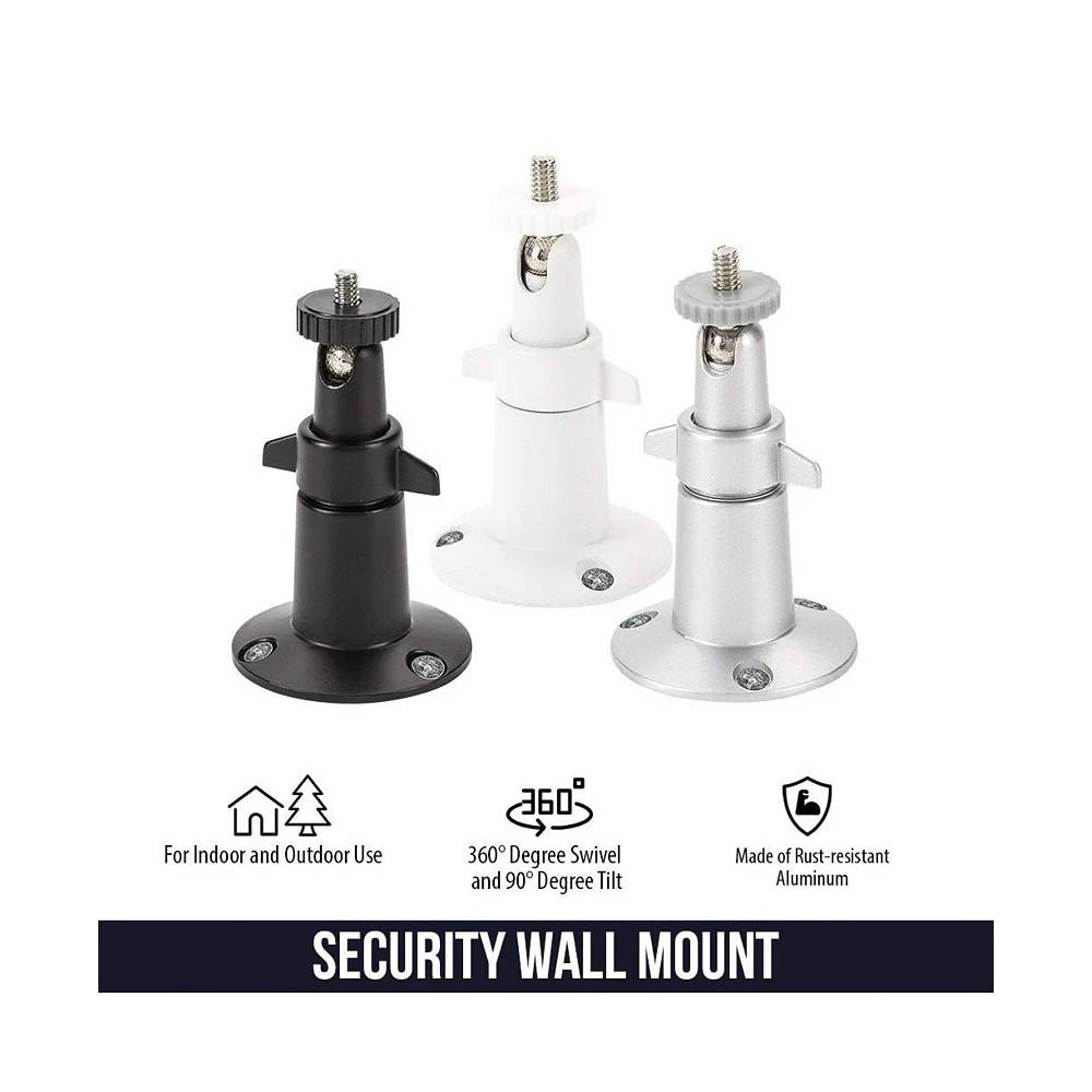 商品Wasserstein|Adjustable Indoor and Outdoor Security Metal Wall Mount for Arlo Pro, Pro 2, Pro 3, Pro 4, Pro 5s, Ultra, Ultra 2 Cameras (2 Pack, White),价格¥135,第3张图片详细描述