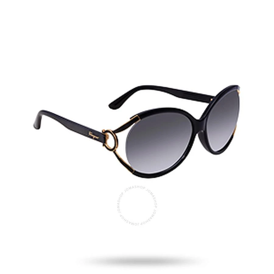 商品Salvatore Ferragamo|Ferragamo Grey Gradient Round Ladies Sunglasses SF600S 001 61,价格¥521,第1张图片