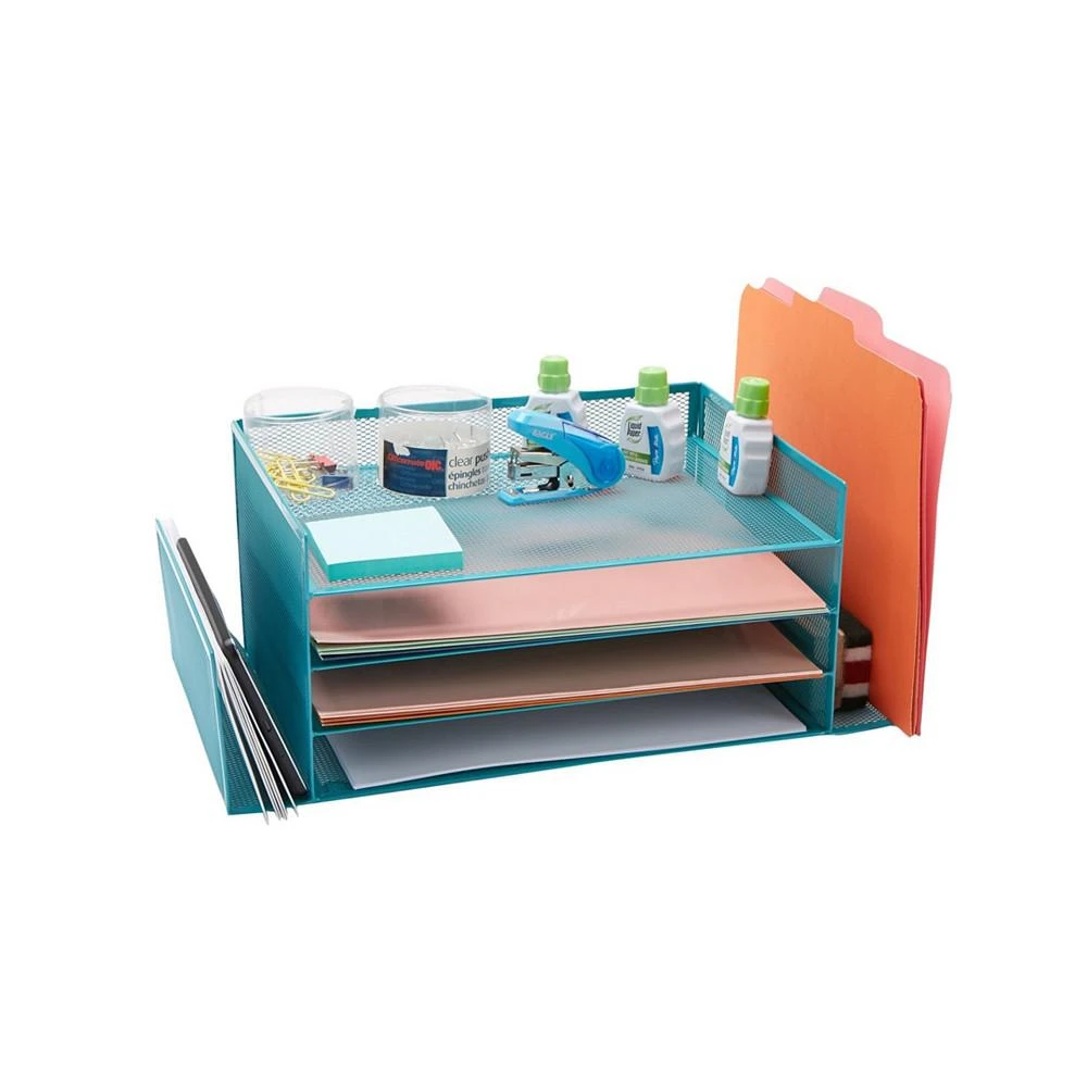 Desk Organizer with Side Storage Compartments, Great For Office, School, Teachers 商品