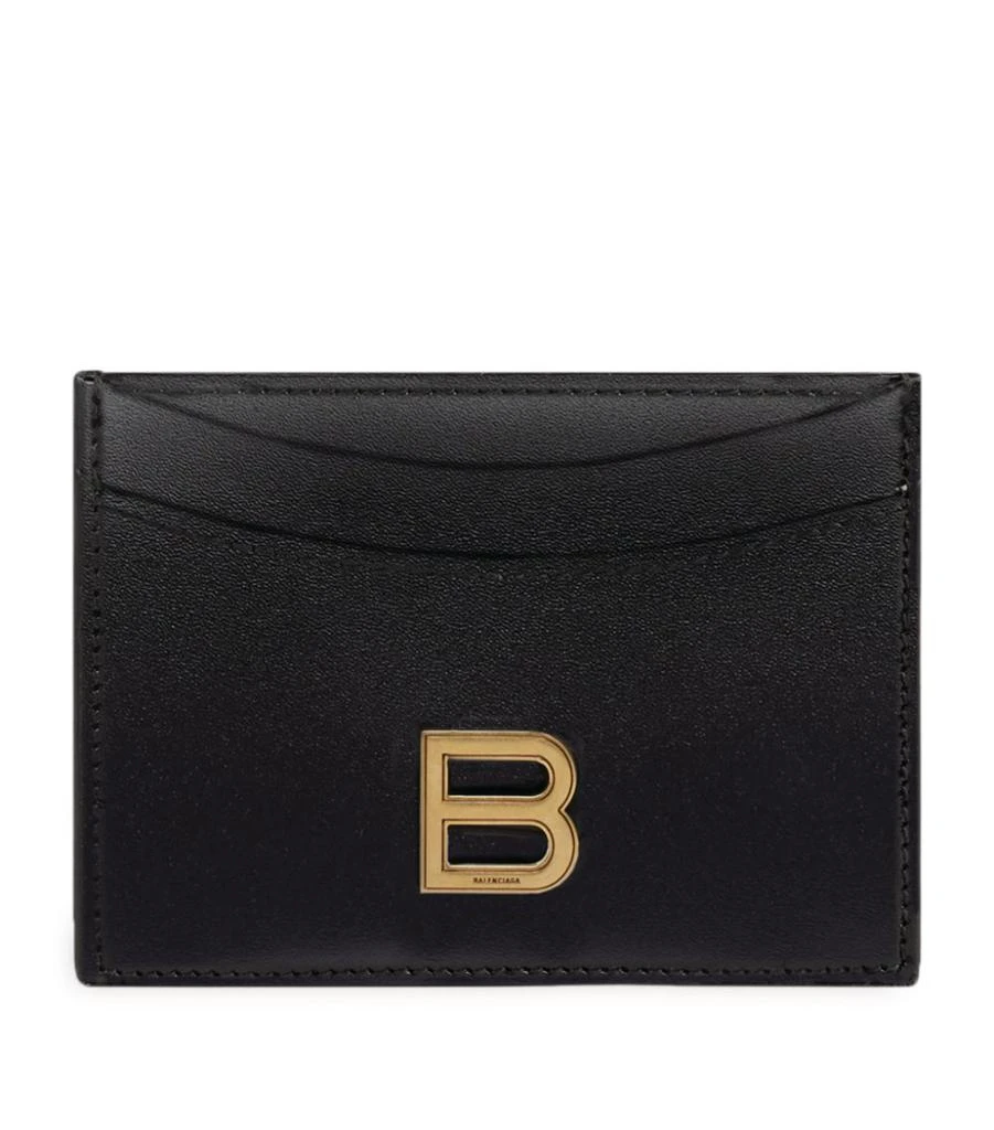 商品Balenciaga|Leather Hourglass Card Holder,价格¥2350,第1张图片