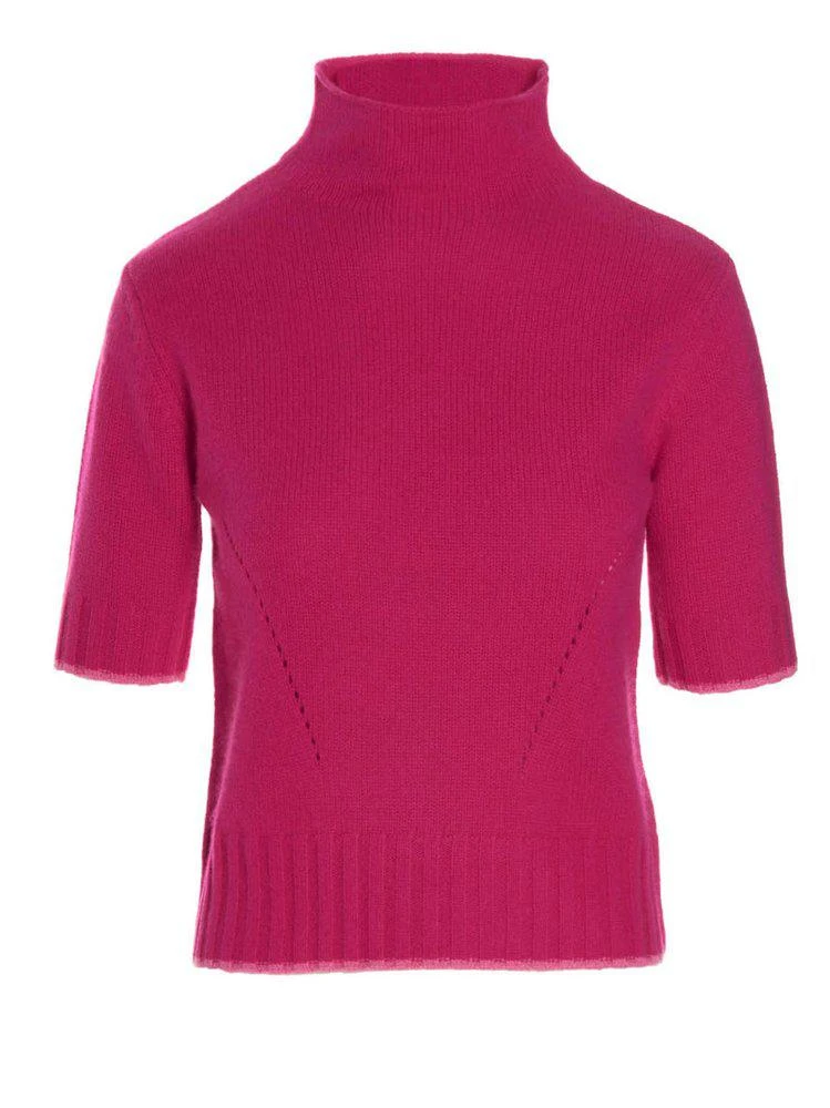 商品Max Mara|Max Mara Studio Short-Sleeved Knitted Sweater,价格¥1758,第1张图片