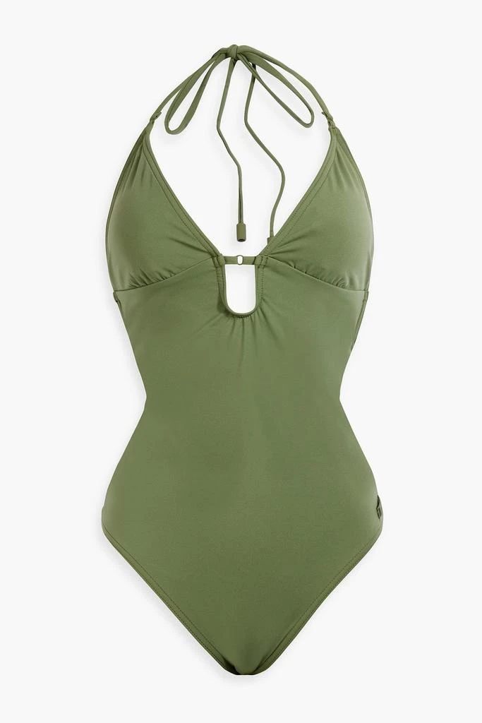 商品Zimmermann|Cutout halterneck swimsuit,价格¥674,第1张图片