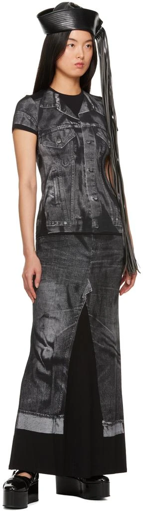 商品Jean Paul Gaultier|Black Trompe L'œil T-Shirt,价格¥872,第4张图片详细描述