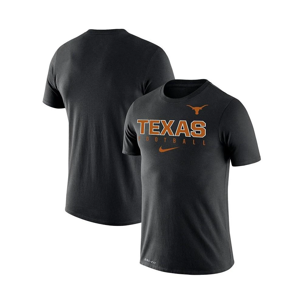 商品NIKE|Men's Black Texas Longhorns Football Practice Legend Performance T-shirt,价格¥299,第1张图片