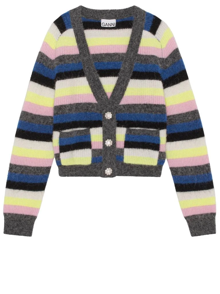 商品Ganni|Striped wool cardigan,价格¥1630,第1张图片