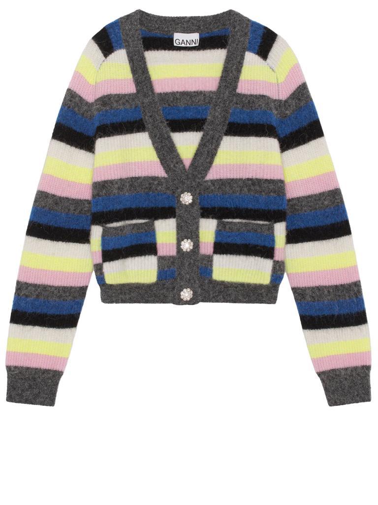 商品Ganni|Striped wool cardigan,价格¥1620,第1张图片