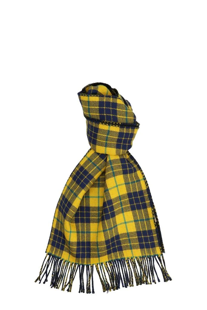 商品Gucci|Gucci Gg And Tartan Wool Jacquard Scarf,价格¥3334,第1张图片
