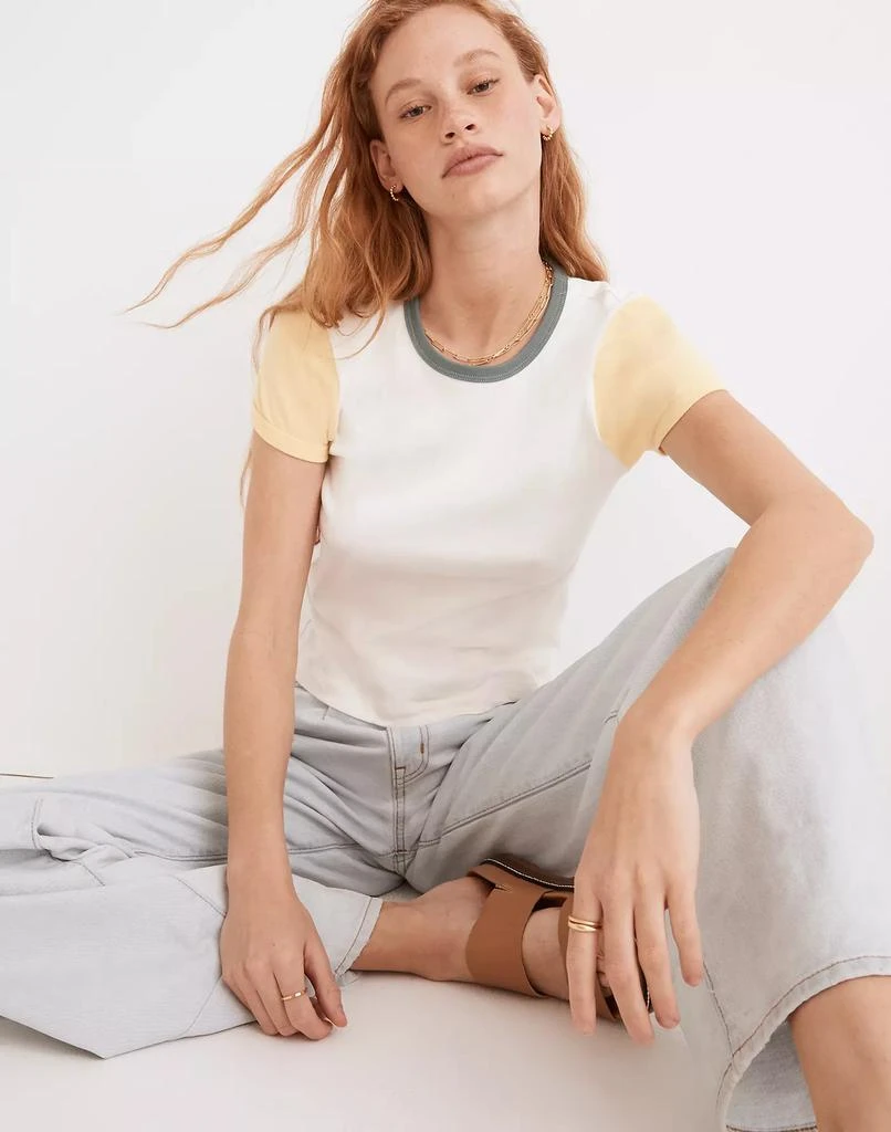 商品Madewell|Rivet & Thread Baby Tee in Colorblock,价格¥160,第4张图片详细描述