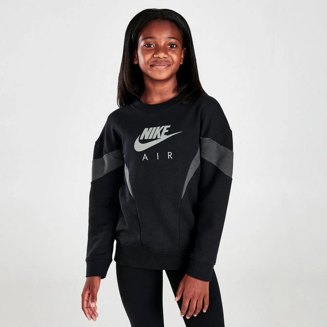 商品NIKE|Girls' Nike Air Boyfriend Crewneck Sweatshirt,价格¥371,第1张图片