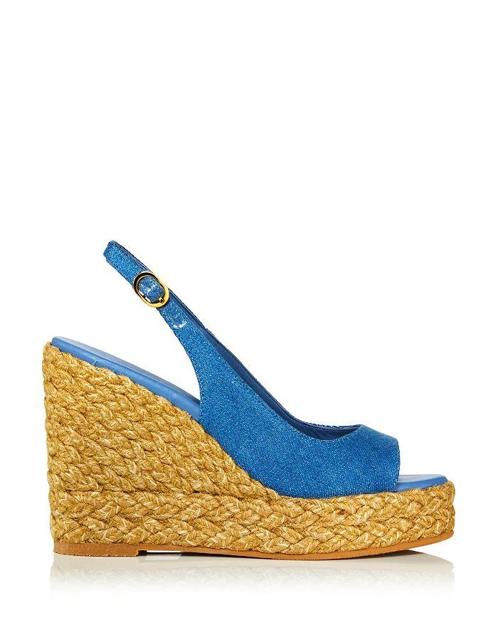 商品Stuart Weitzman|Women's Island Peep Toe Espadrille Wedge Platform Pumps,价格¥997,第2张图片详细描述