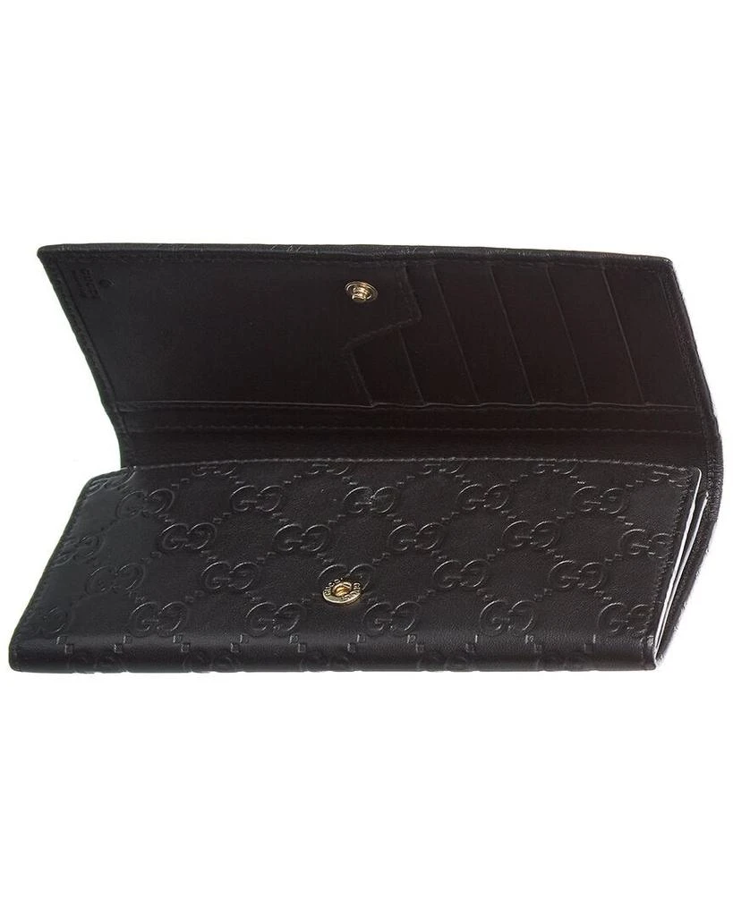 商品[二手商品] Chanel|Gucci Black Lambskin Leather GG Wallet (Authentic Pre-Owned),价格¥3967,第3张图片详细描述