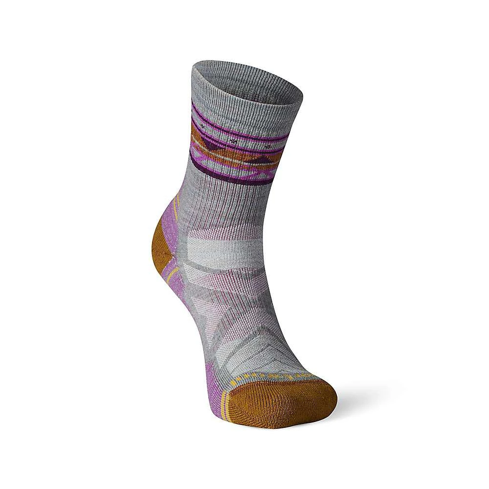 商品SmartWool|Women's Performance Hike Light Cushion Ethno Graphic Mid Crew Sock,价格¥105,第1张图片