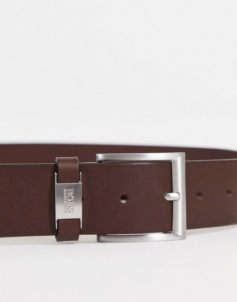Boss connio belt in brown core商品第4张图片规格展示