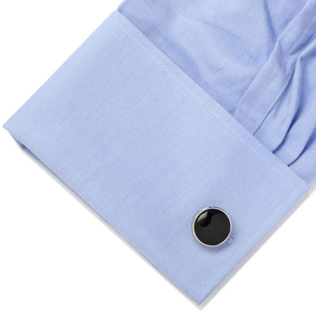 商品Cufflinks Inc.|Onyx I Love You Stainless Steel Cufflinks,价格¥673,第2张图片详细描述