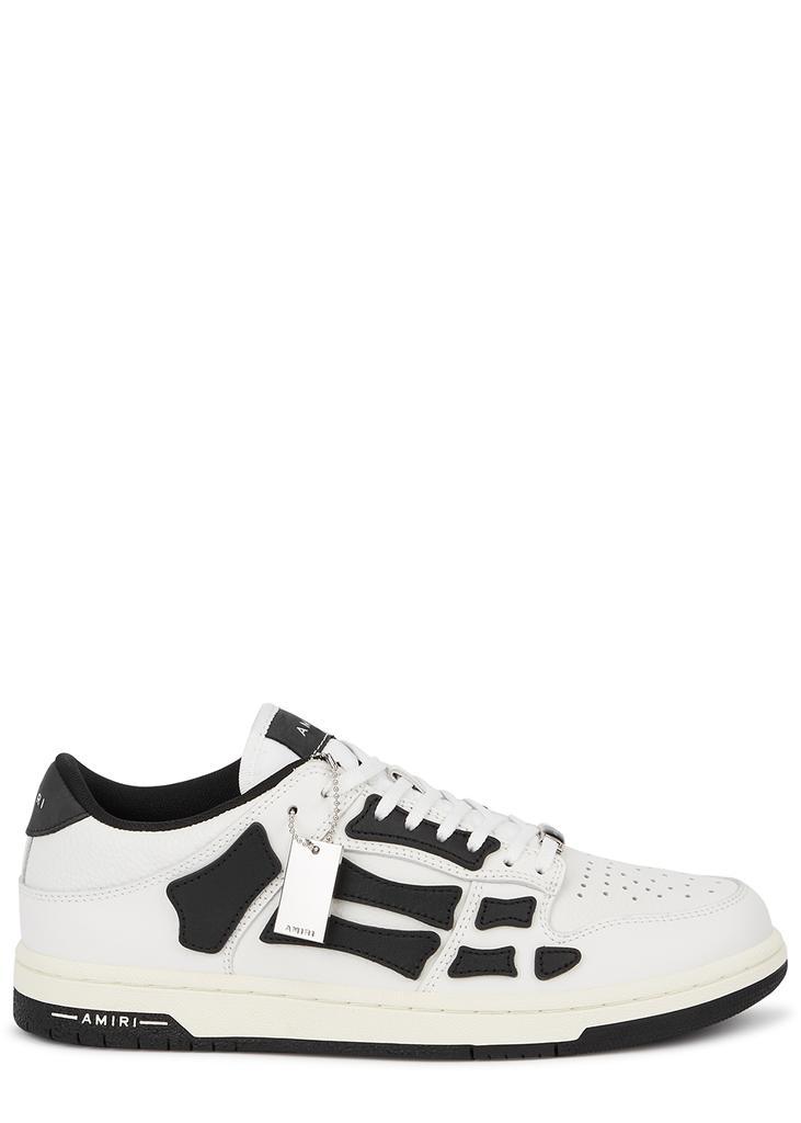 商品AMIRI|Skel monochrome leather sneakers,价格¥3886,第1张图片