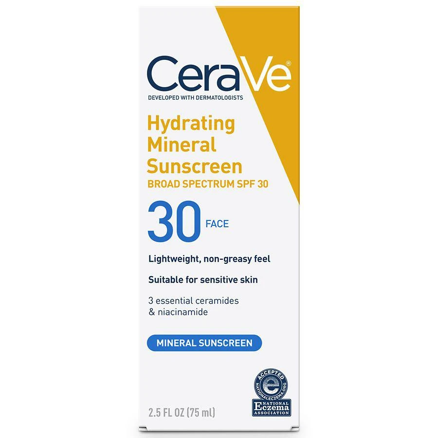 商品CeraVe|保湿乳液矿物防晒霜 SPF 30,价格¥168,第3张图片详细描述