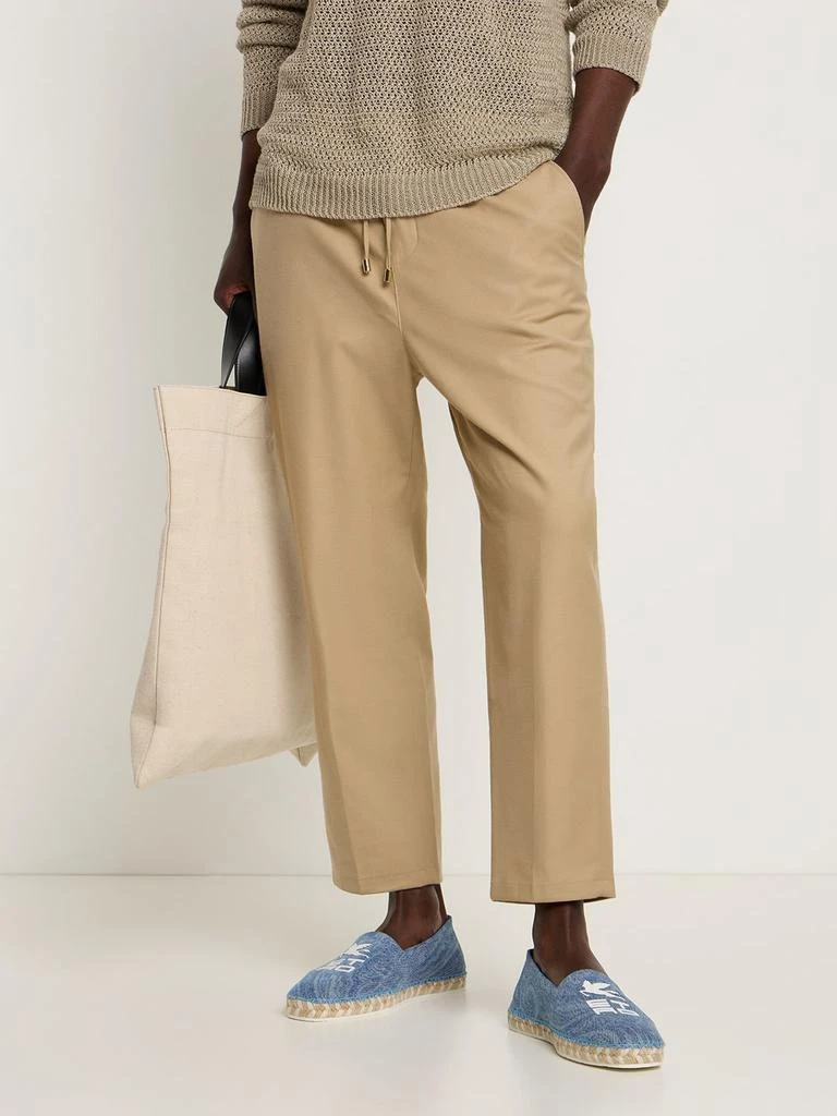 商品ETRO|Logo Cotton Canvas Espadrilles,价格¥2398,第1张图片详细描述