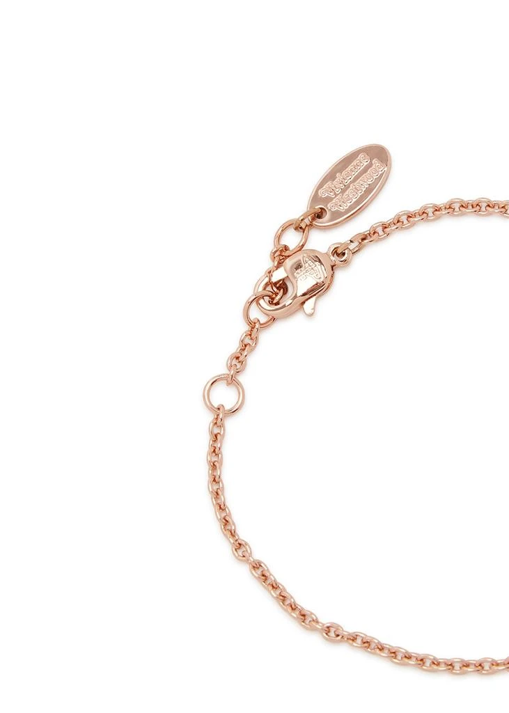 商品Vivienne Westwood|Mini Bas Relief rose gold-tone chain bracelet,价格¥843,第3张图片详细描述