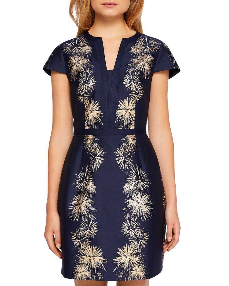 商品Ted Baker London|Ted Baker Tzalla Stardust Jacquard Dress,价格¥1755,第3张图片详细描述