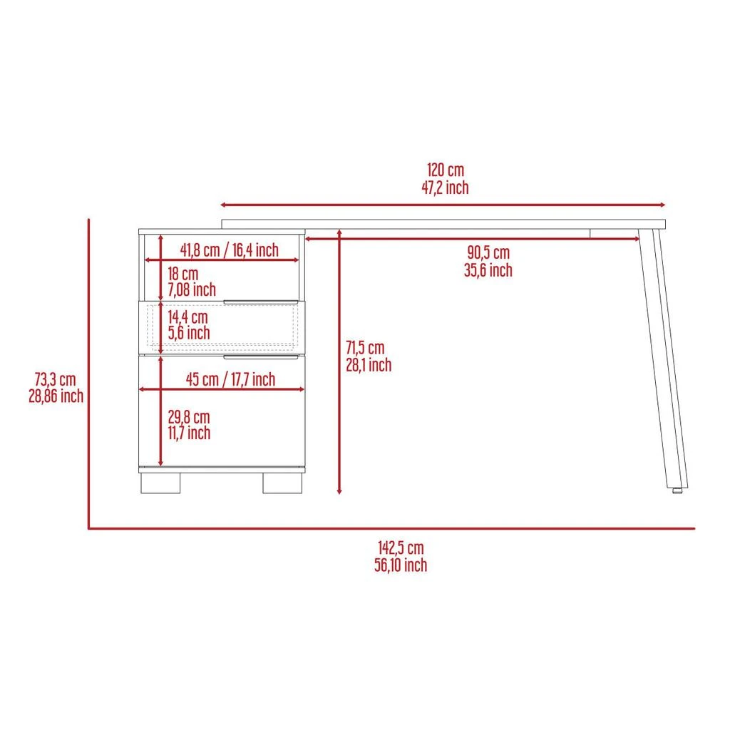 Desk/Work Surface in Particle Board 商品