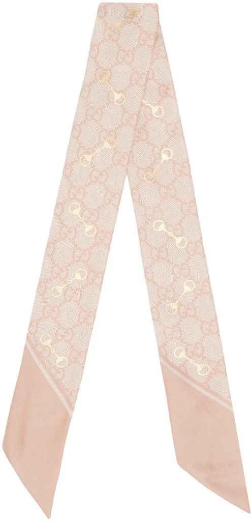 商品Gucci|Pink Horsebit Scarf,价格¥1640,第1张图片