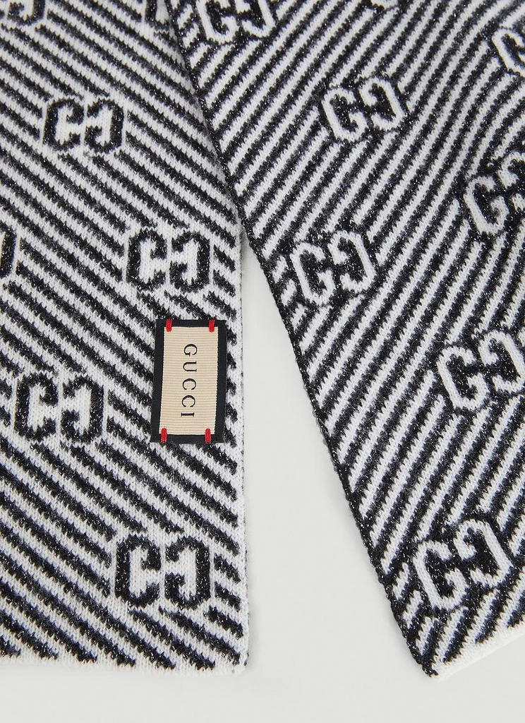 商品Gucci|GG Diagonal Stripe Scarf,价格¥2213,第4张图片详细描述