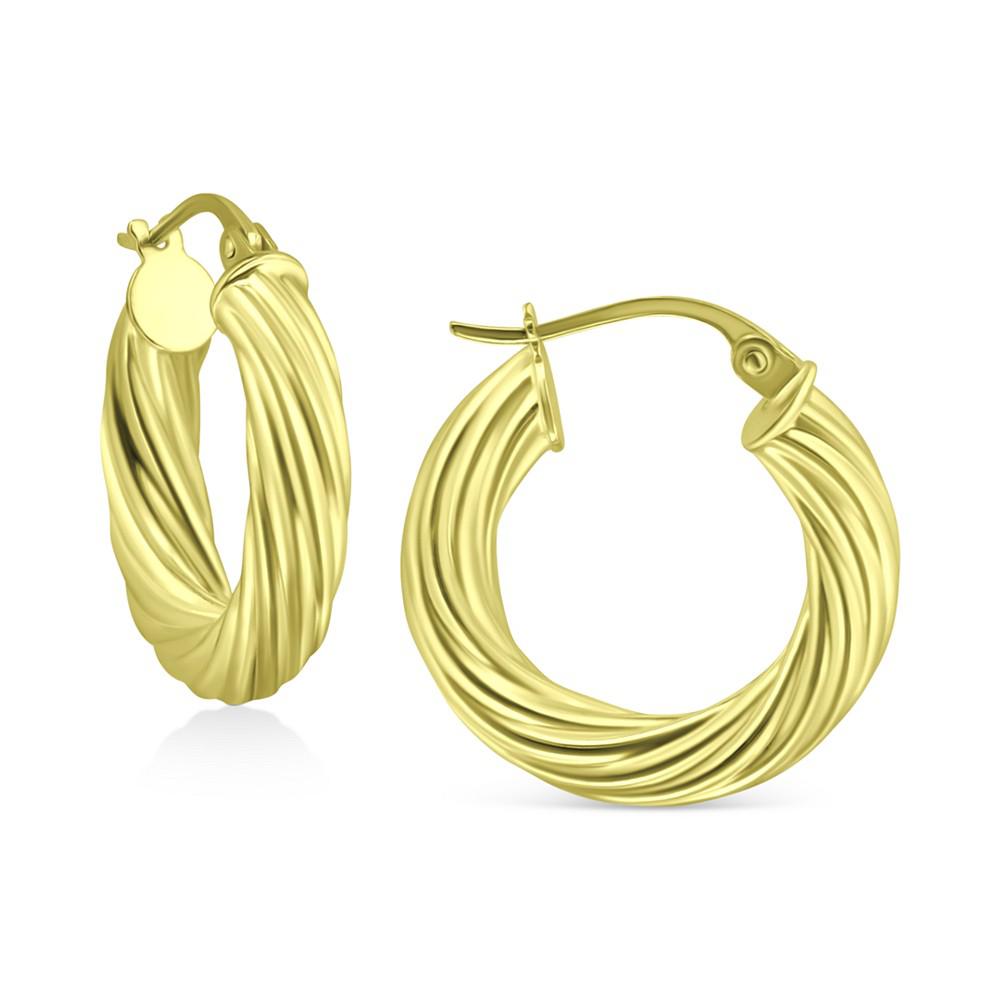 Wide Twist Small Hoop Earrings, 20mm, Created for Macy's商品第1张图片规格展示