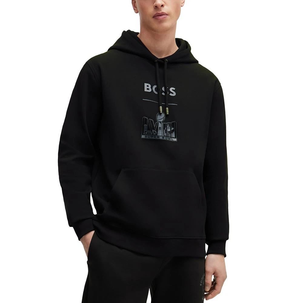 商品Hugo Boss|BOSS Men's BOSS x NFL Metallic Print Hoodie,价格¥1457,第1张图片