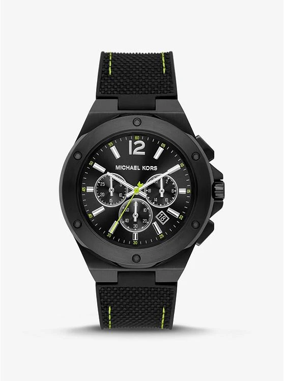 商品Michael Kors|Oversized Lennox Black-Tone Watch,价格¥1493,第1张图片