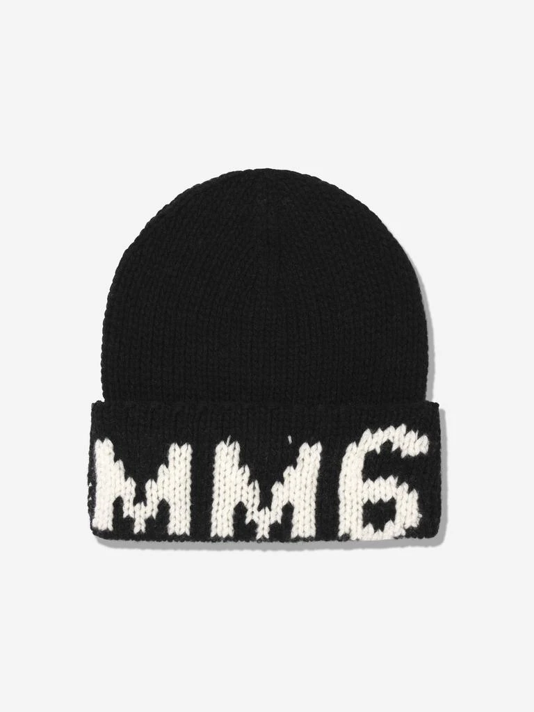 商品MM6|MM6 Maison Margiela Kids Wool Logo Hat,价格¥308,第1张图片
