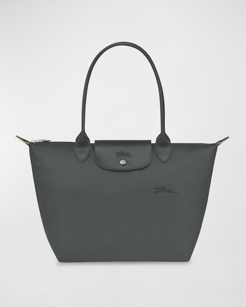 商品Longchamp|Le Pliage Green Nylon Tote Bag,价格¥1035,第1张图片