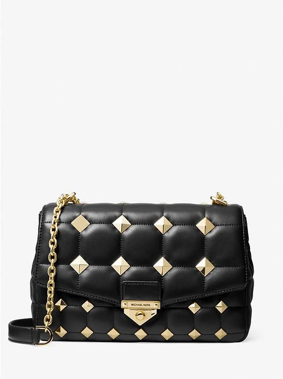 商品Michael Kors|SoHo Extra-Large Studded Quilted Leather Shoulder Bag,价格¥1958,第1张图片