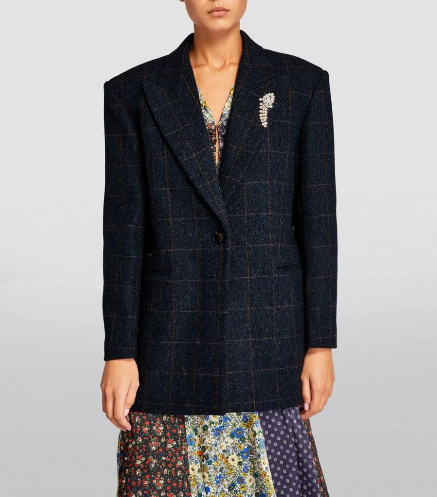 商品Sandro|Wool Check Blazer,价格¥2909,第3张图片详细描述