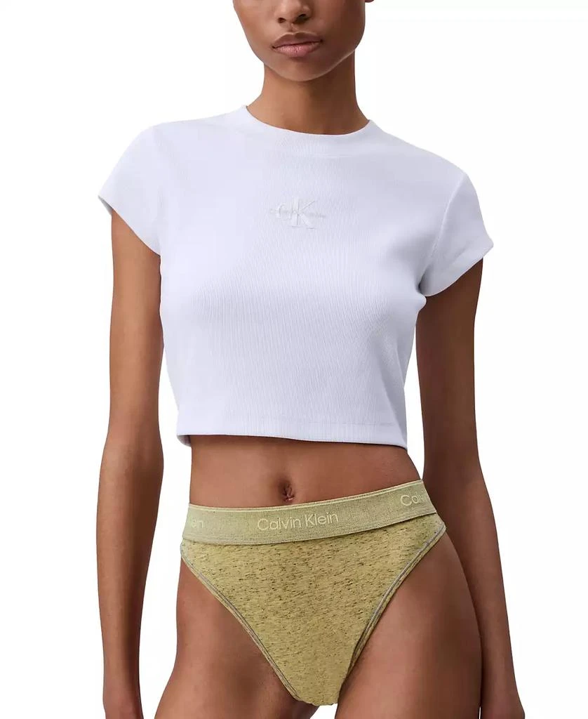 商品Calvin Klein|Women's Icon Cotton Stretch Tanga Underwear QF8333,价格¥98,第1张图片