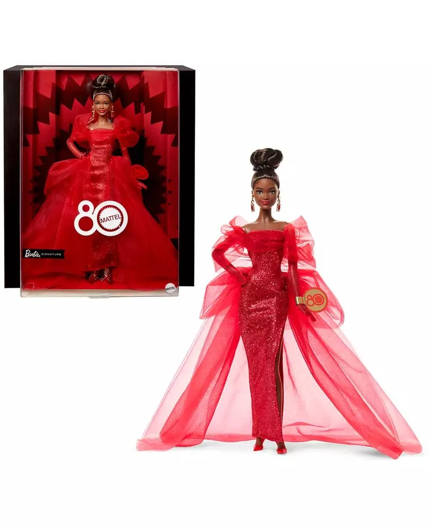 商品Barbie|Mattel 80th Anniversary Barbie Doll,价格¥431,第1张图片