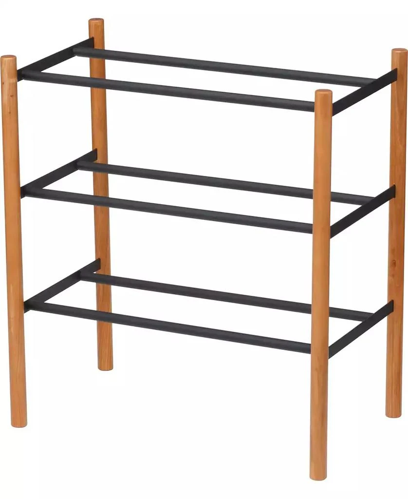 商品Yamazaki|Plain Expandable 3-Tier Shoe Rack,价格¥942,第2张图片详细描述