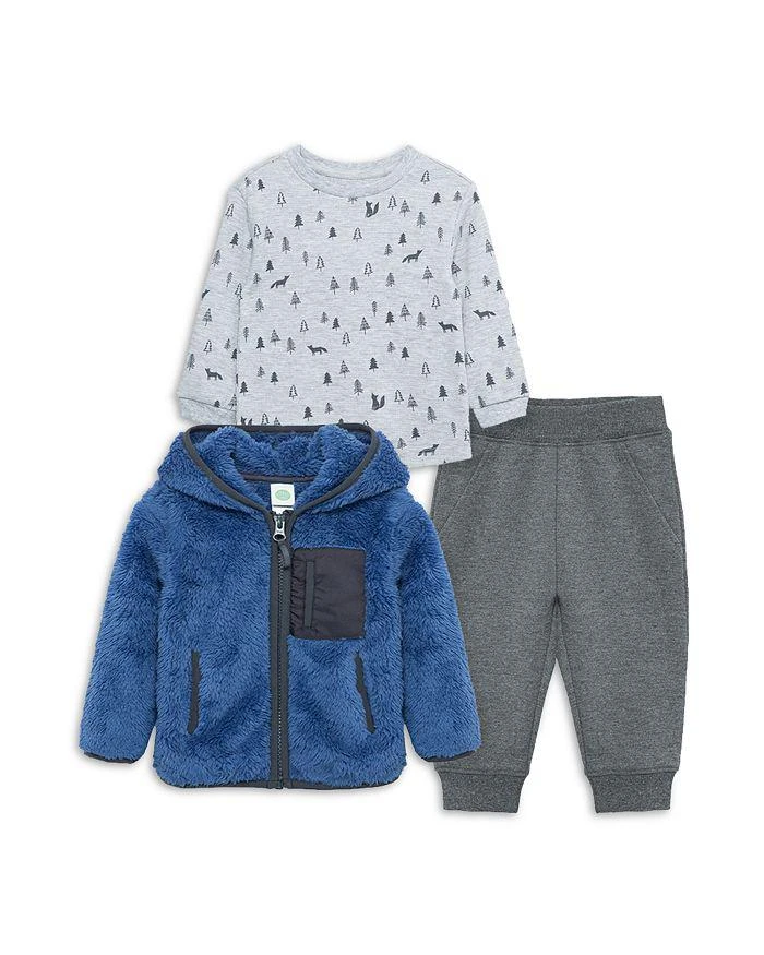 商品Little Me|Boys' Faux Sherpa Jacket, Printed Top & Pants Set - Baby,价格¥260,第1张图片