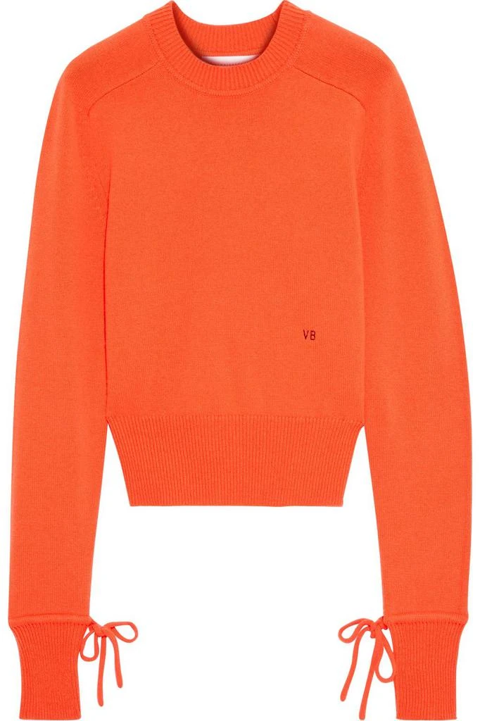 商品Victoria Beckham|Tie-detailed cashmere-blend sweater,价格¥2921,第3张图片详细描述