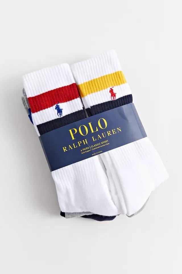 Polo Ralph Lauren Double Stripe Sock 6-Pack商品第1张图片规格展示